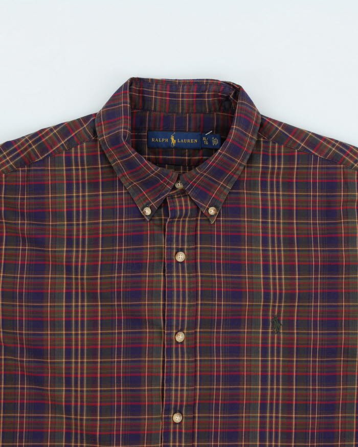 Vintage Ralph Lauren Checked Button Up Shirt - XL