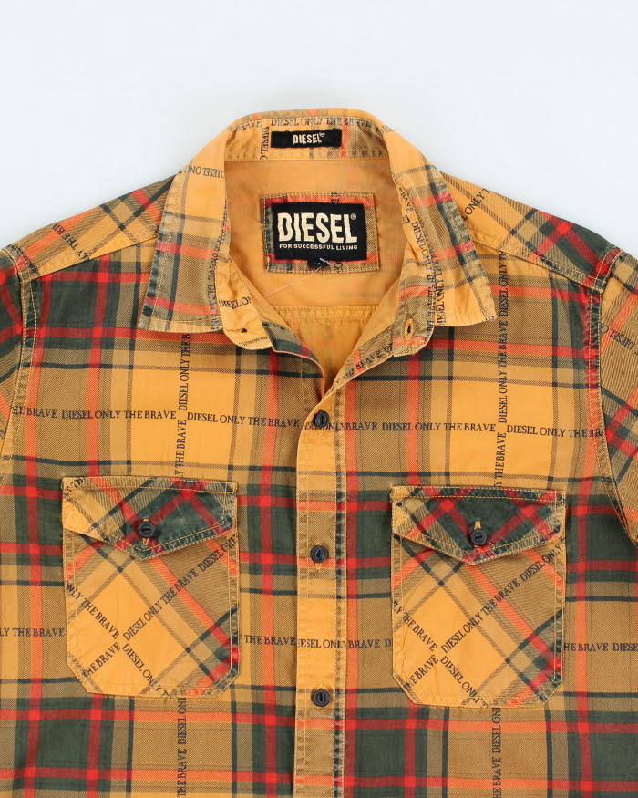 Vintage Y2K Diesel Only the Brave Button Up Shirt - M