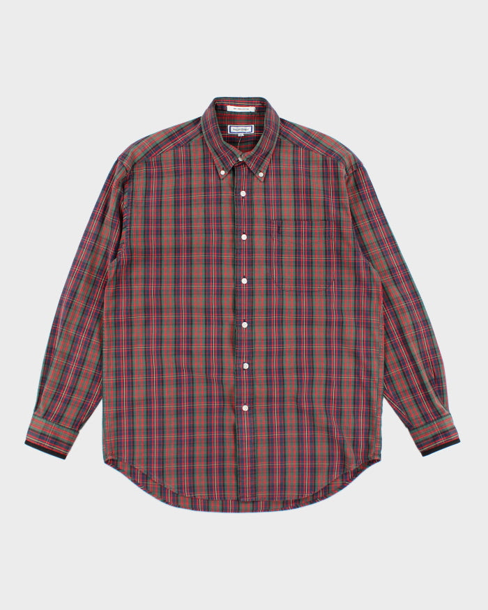 Vintage 2000's Yves Saint Laurent Button Up Flannel Shirt - M
