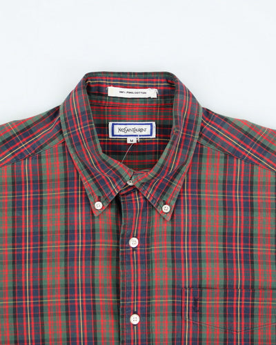 Vintage 2000's Yves Saint Laurent Button Up Flannel Shirt - M