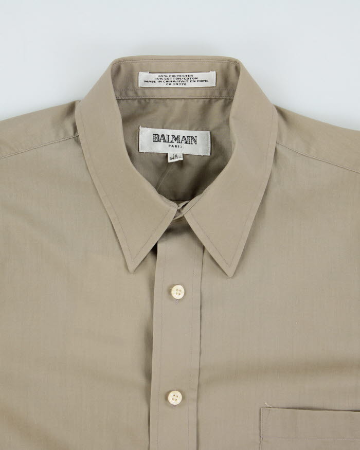 Vintage 2000's Balmain Plain Button Up Shirt - L