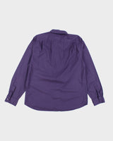 Y2k 00s Guess Purple Long Sleeve Shirt - XL
