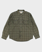 BC Clothing Checked Long Sleeve Shirt - L