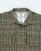 BC Clothing Checked Long Sleeve Shirt - L