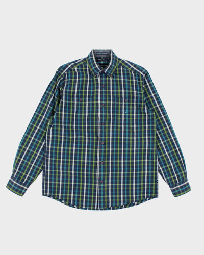 Vintage 2000's Nautica Striped Button Up Shirt - M