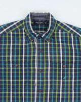 Vintage 2000's Nautica Striped Button Up Shirt - M