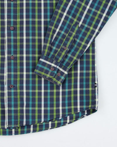 Vintage 2000's Nautica Striped Button Up Shirt - M