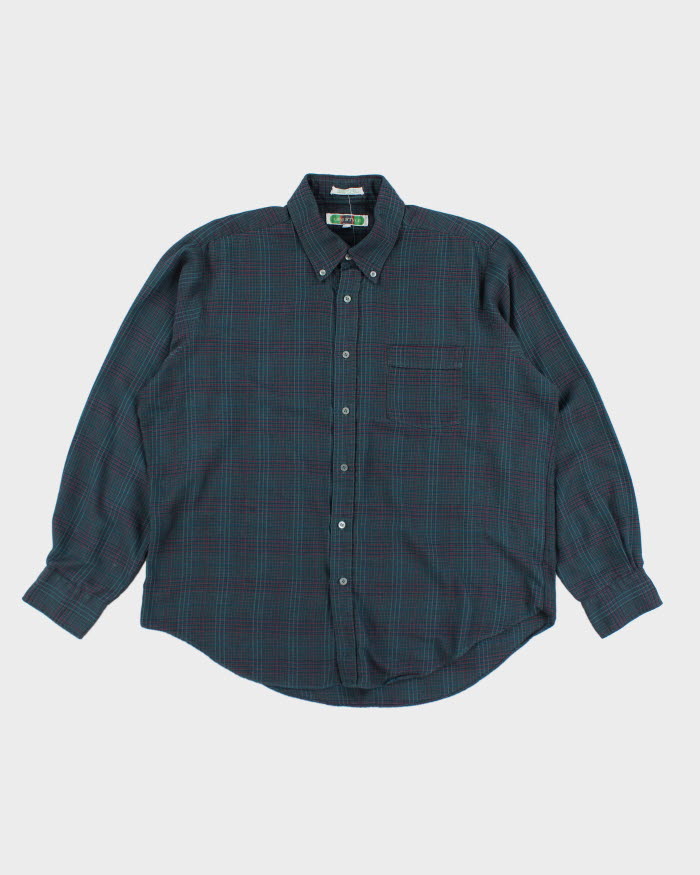 Vintage Lifestyle Checked Long Sleeve Shirt - L