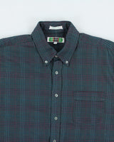 Vintage Lifestyle Checked Long Sleeve Shirt - L