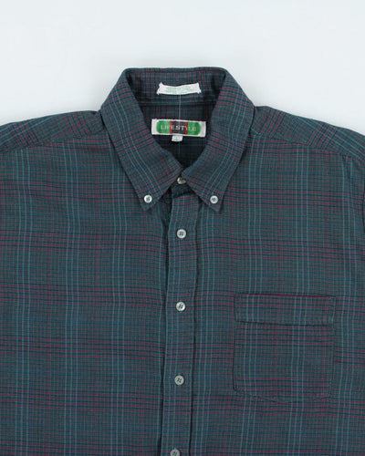 Vintage Lifestyle Checked Long Sleeve Shirt - L