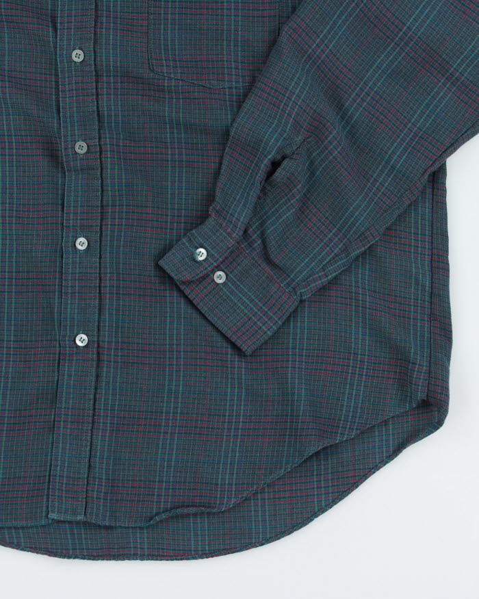 Vintage Lifestyle Checked Long Sleeve Shirt - L