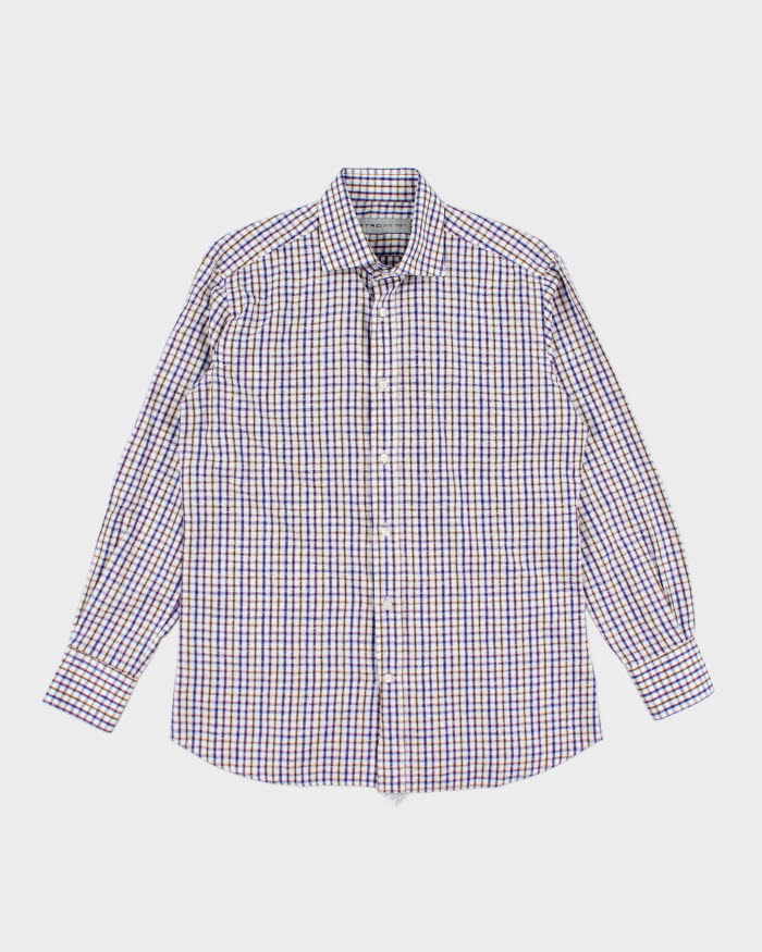 Etro Checked Long Sleeve Shirt - M