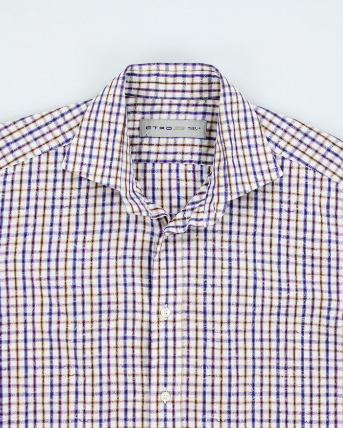 Etro Checked Long Sleeve Shirt - M