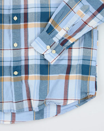 Y2k 00s Brooks Brothers Checked Long Sleeve Shirt - L