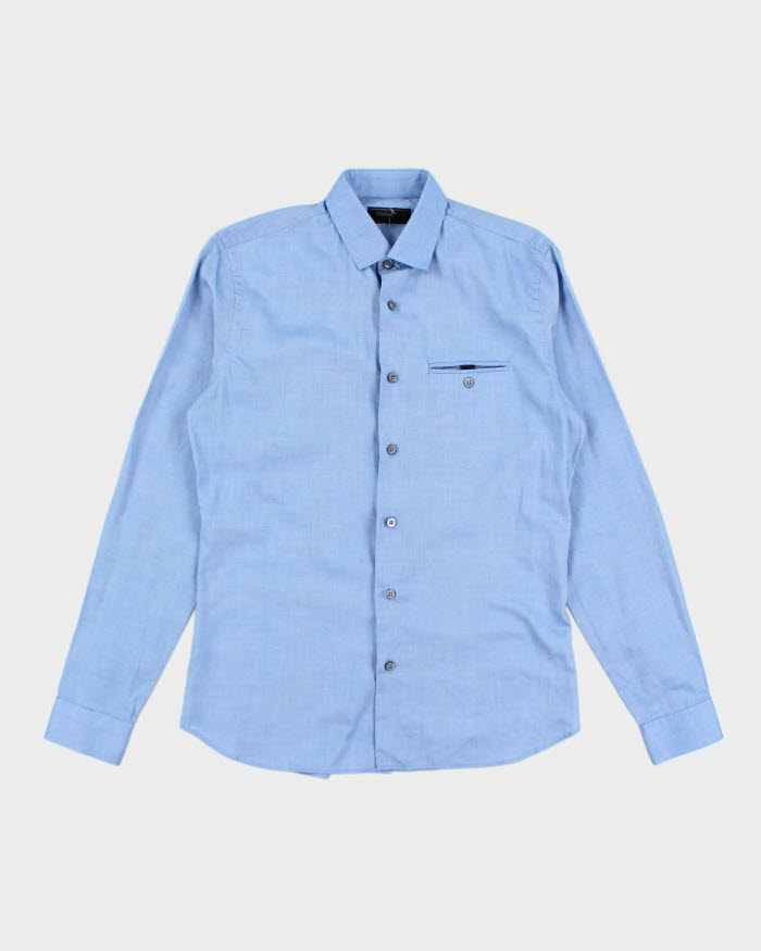 Vintage 2000's Prada Light Blue Button Up Shirt - M