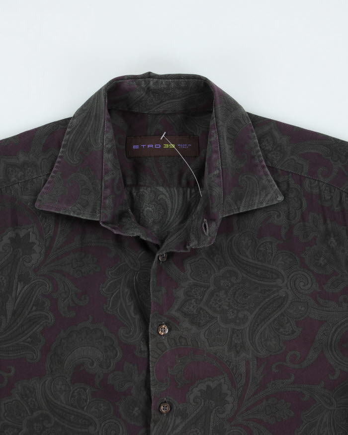 Vintage 2000's Etro Button Up Patterned Shirt - M