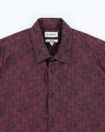 Y2k 00s Le Chateau Floral Shirt - L
