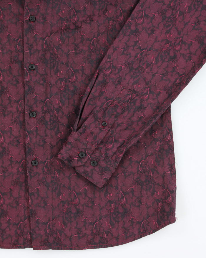Y2k 00s Le Chateau Floral Shirt - L