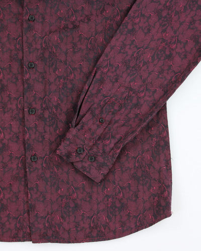 Y2k 00s Le Chateau Floral Shirt - L