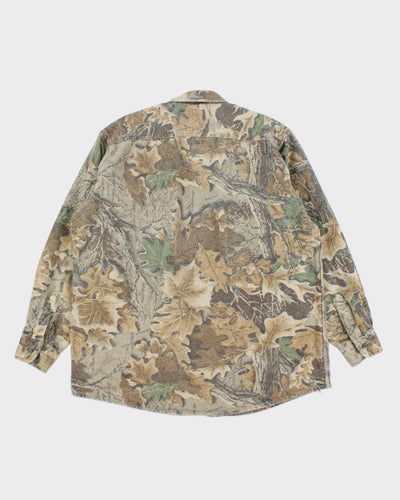Vintage 90's Fiver Brother Heavyweight Camouflage Flannel Shirt - XL