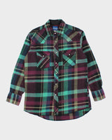 Vintage 90's Wrangler Western Snap Button Shirt - L