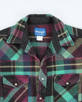 Vintage 90's Wrangler Western Snap Button Shirt - L