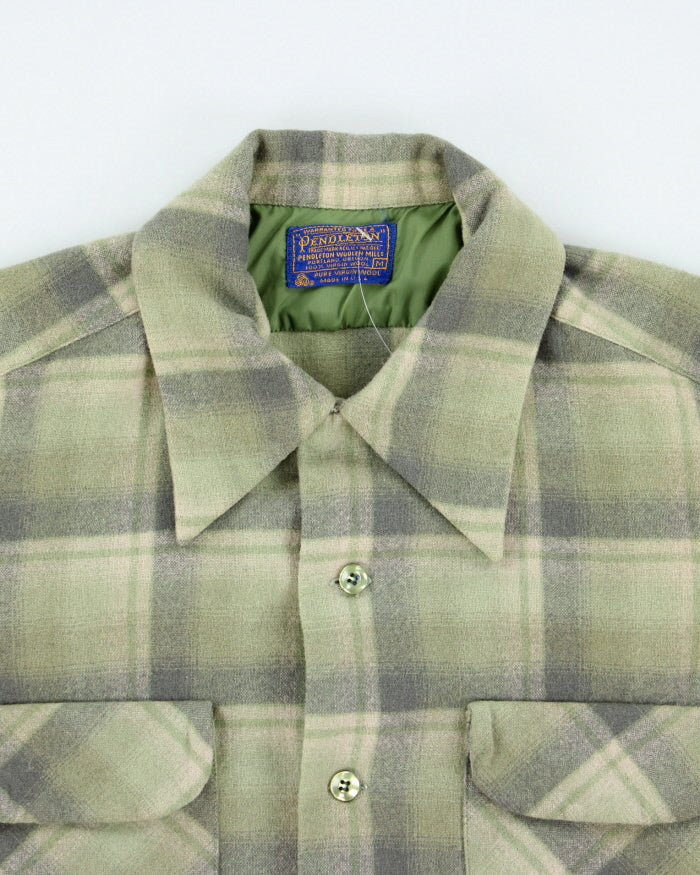 Vintage 70's Pendleton Button Up Flannel Shirt - M