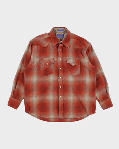 Vintage 80's Pendleton Snap Button Up Flannel Shirt - L
