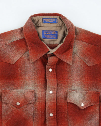 Vintage 80's Pendleton Snap Button Up Flannel Shirt - L