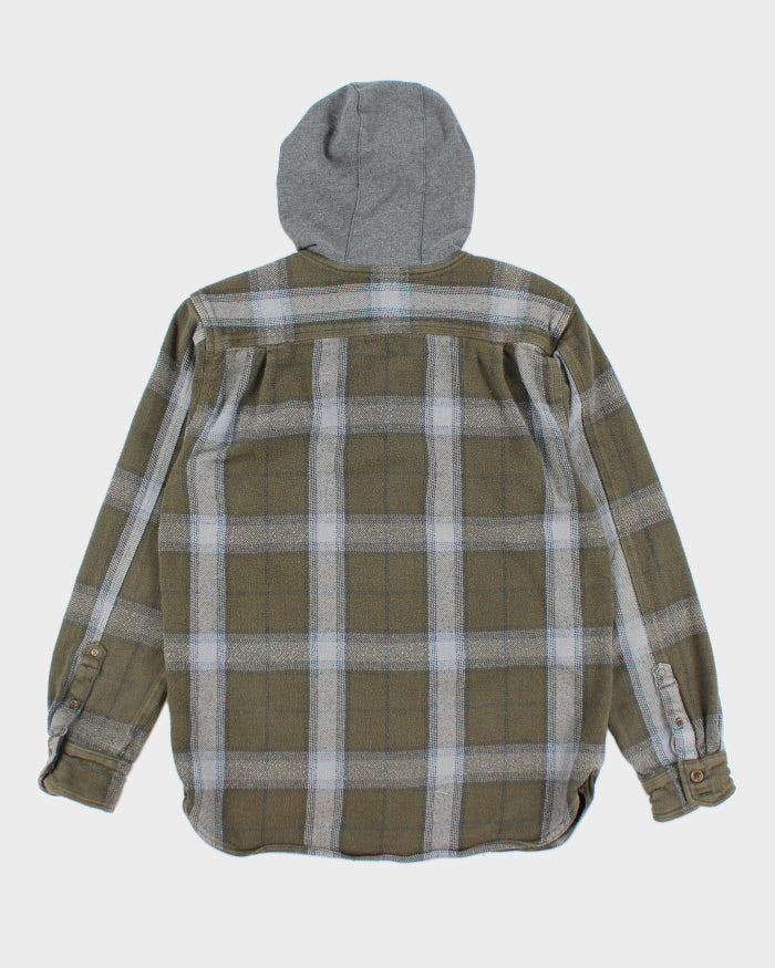 Vintage 2000's Quiksilver Hooded Flannel Shirt - M