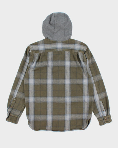 Vintage 2000's Quiksilver Hooded Flannel Shirt - M