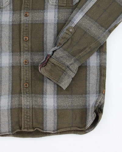 Vintage 2000's Quiksilver Hooded Flannel Shirt - M
