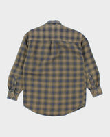 Vintage 90's Green Button Up Flannel Shirt - M