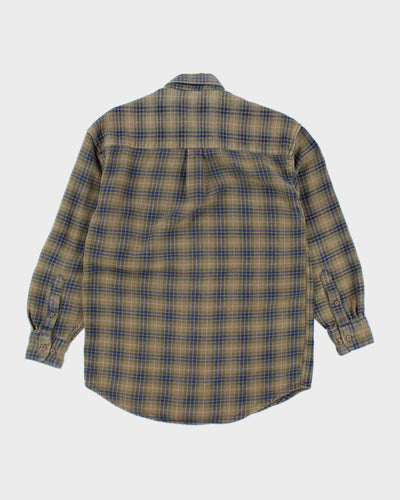 Vintage 90's Green Button Up Flannel Shirt - M