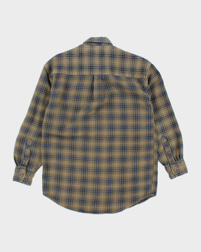 Vintage 90's Green Button Up Flannel Shirt - M