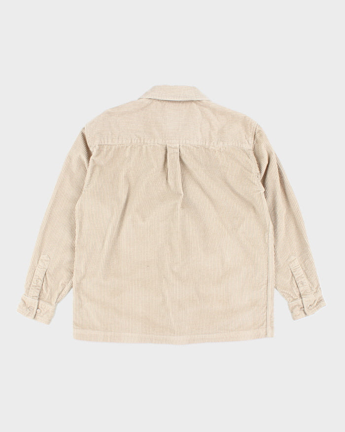 Afends Beige Corduroy Shirt - M