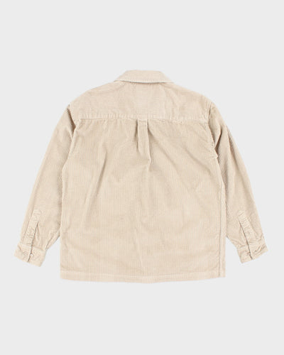Afends Beige Corduroy Shirt - M