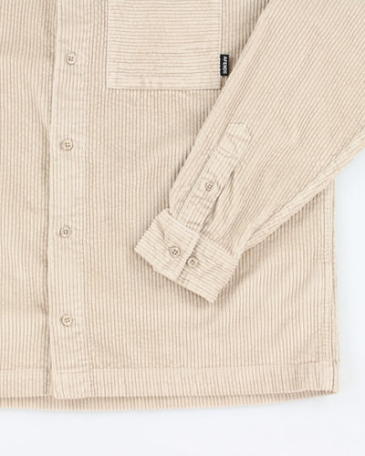 Afends Beige Corduroy Shirt - M