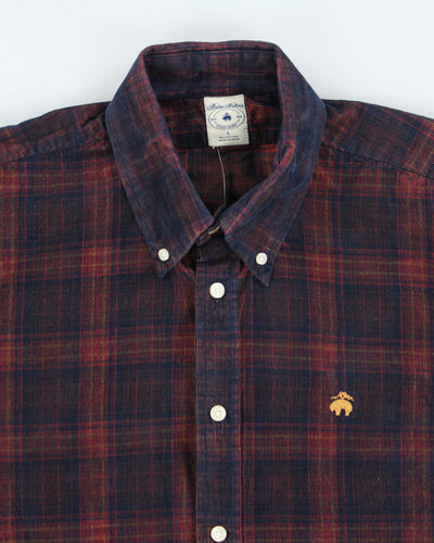 Brooks Brothers Checked Corduroy Shirt - L