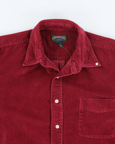 Cambridge Red Corduroy Shirt - L