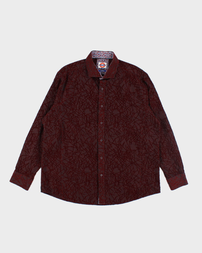 Vintage Jermyn &amp; Bond Oversized Patterned Button Up Shirt - XL