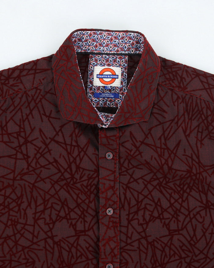 Vintage Jermyn &amp; Bond Oversized Patterned Button Up Shirt - XL