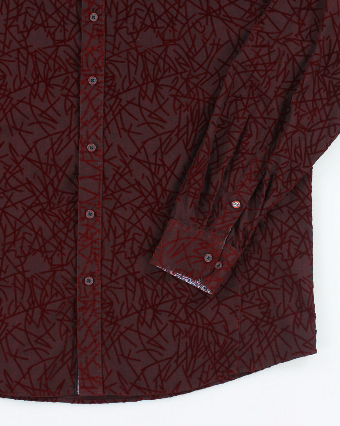 Vintage Jermyn &amp; Bond Oversized Patterned Button Up Shirt - XL