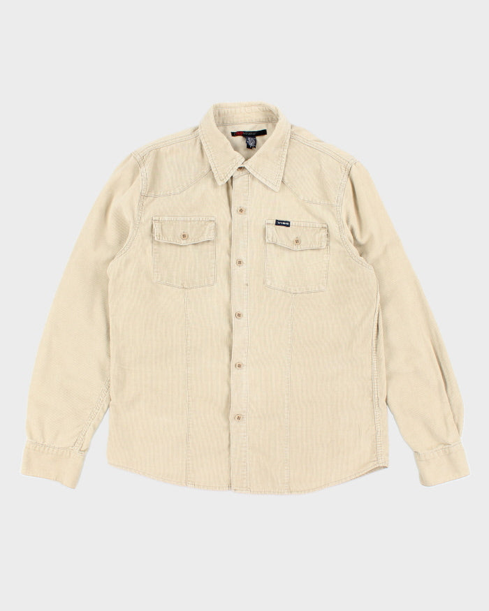 Y2k 00s Vibe Corduroy Shirt - L