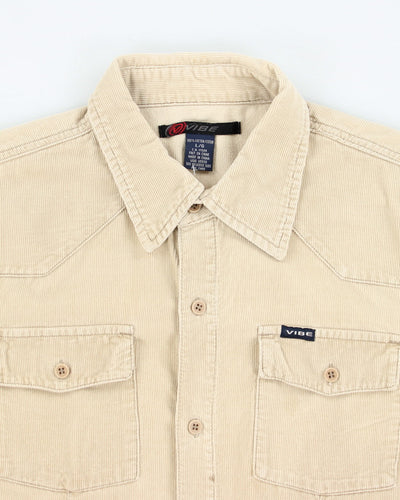Y2k 00s Vibe Corduroy Shirt - L