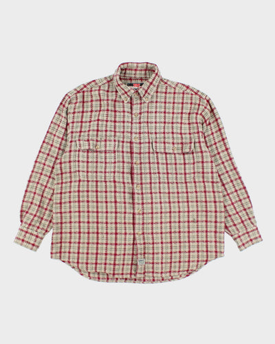Vintage 90's Levi's Red Plaid Flannel Shirt - L