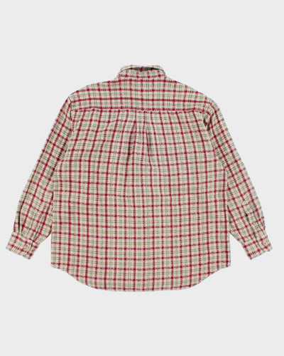 Vintage 90's Levi's Red Plaid Flannel Shirt - L