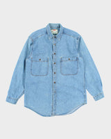 Vintage 2000's Levi's Light Wash Denim Shirt - M