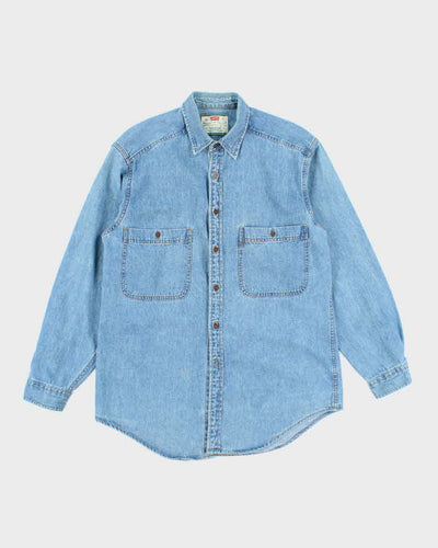 Vintage 2000's Levi's Light Wash Denim Shirt - M