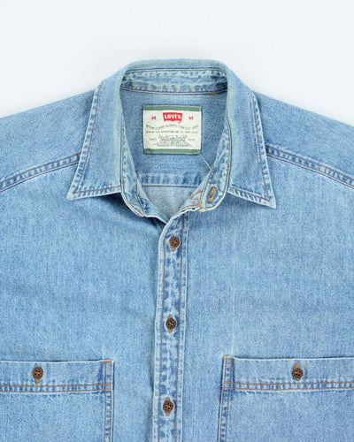 Vintage 2000's Levi's Light Wash Denim Shirt - M